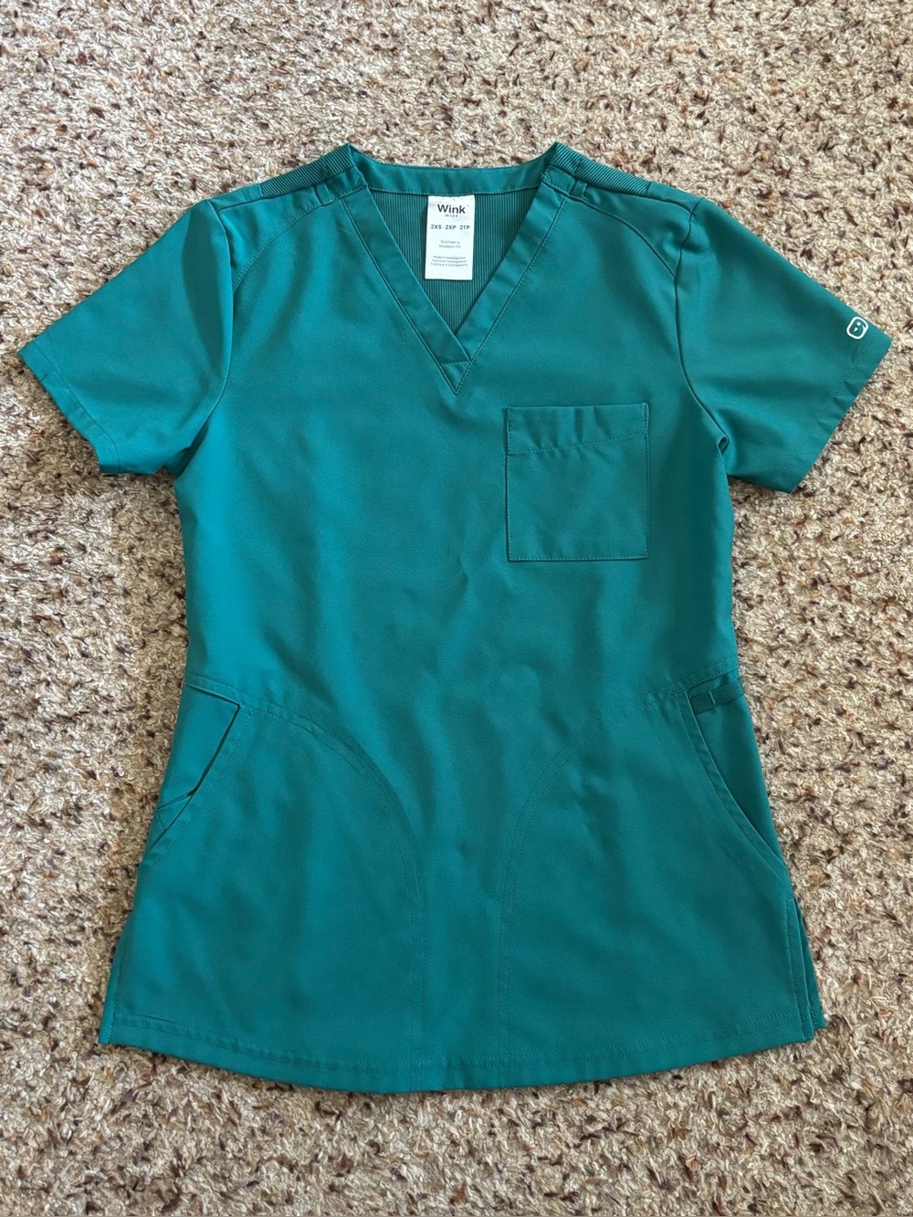 Wink Modern Fit Scrub Top